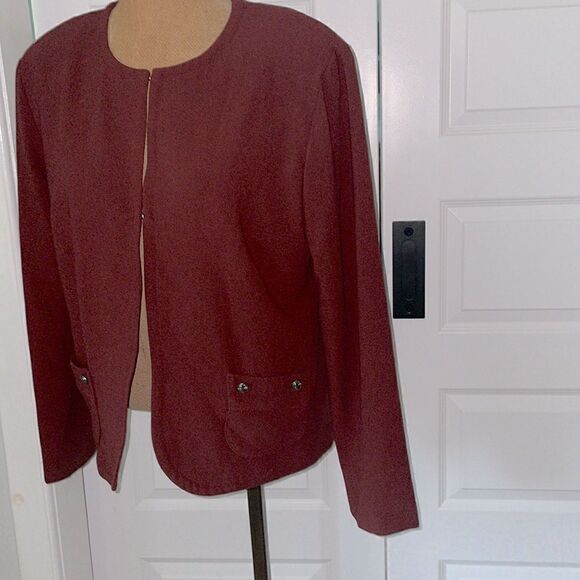 Gramercy by Alice ROI burgundy rust blazer size 14‎ - Picture 2 of 7